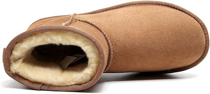 UGG 1978AUS Classic Mini Ankle Boots – Australian Twinface Sheepskin, Water Resistant & Durable Anti-Slip Sole for Men & Women