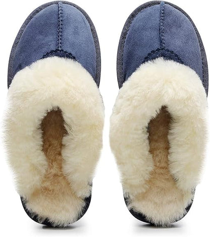 UGG 1978AUS Slippers – Premium Australian Sheepskin, Anti-Slip Fluffy Fur, Ultra-Warm Indoor/Outdoor Comfort