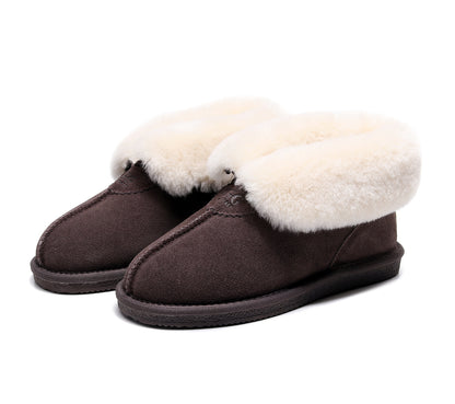 UGG 1978AUS Women’s & Men’s Ankle Slippers – Premium Australian Sheepskin, Anti-Slip, Ultra-Warm & Comfortable