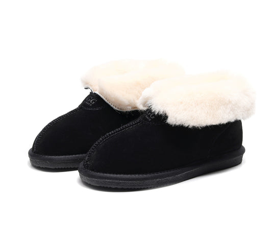UGG 1978AUS Women’s & Men’s Ankle Slippers – Premium Australian Sheepskin, Anti-Slip, Ultra-Warm & Comfortable