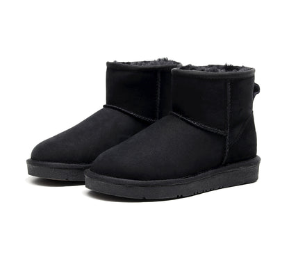 UGG 1978AUS Classic Mini Ankle Boots – Australian Twinface Sheepskin, Water Resistant & Durable Anti-Slip Sole for Men & Women