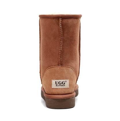 UGG 1978AUS Classic Short Boots – Premium Australian Sheepskin, Water Resistant, Anti-Slip Suede Winter Boots for Men & Women