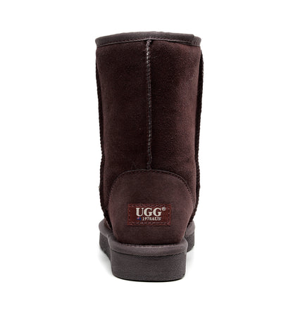 UGG 1978AUS Classic Short Boots – Premium Australian Sheepskin, Water Resistant, Anti-Slip Suede Winter Boots for Men & Women