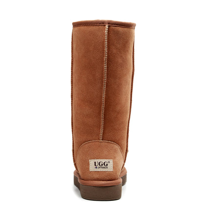 UGG 1978AUS Classic Tall Boots – Premium Australian Twinface Sheepskin, Water Resistant & Anti-Slip Snow Boots for Men & Women
