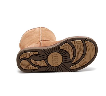 UGG 1978AUS Classic Tall Boots – Premium Australian Twinface Sheepskin, Water Resistant & Anti-Slip Snow Boots for Men & Women