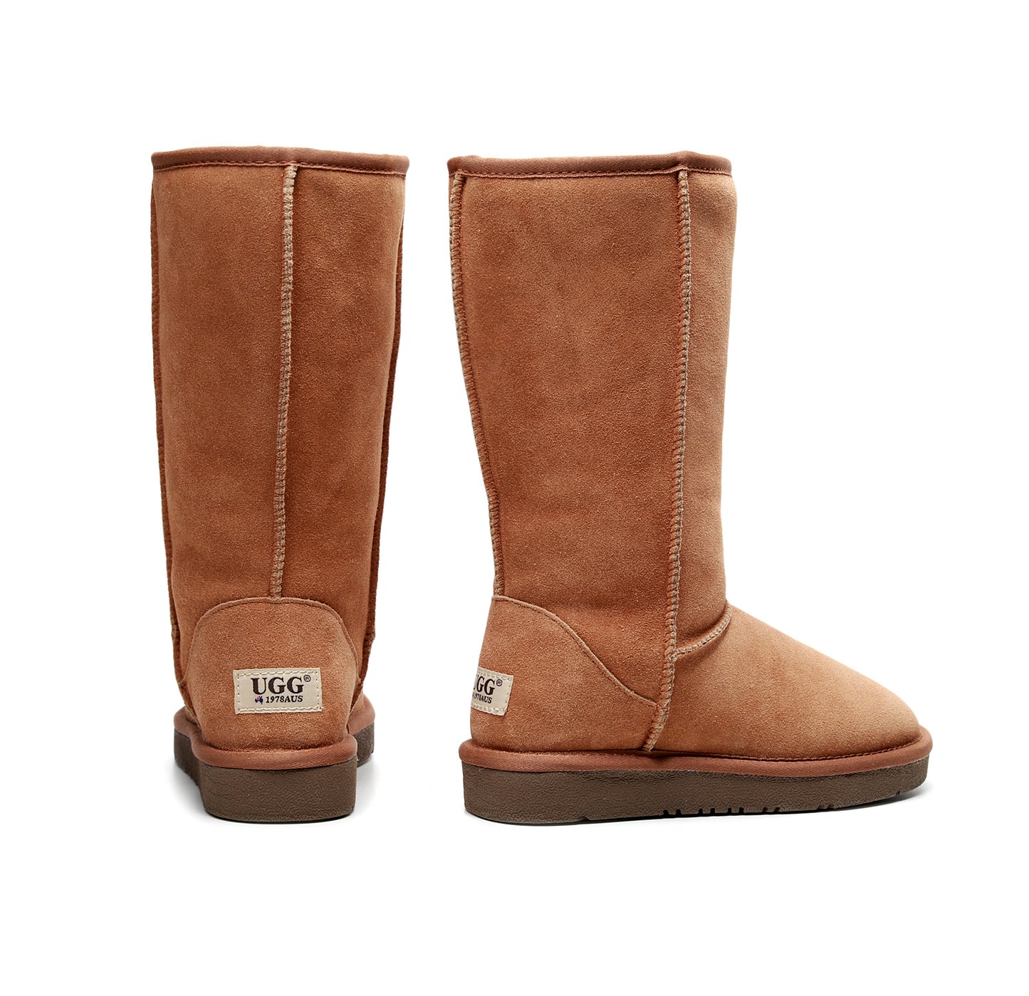 UGG 1978AUS Classic Tall Boots – Premium Australian Twinface Sheepskin, Water Resistant & Anti-Slip Snow Boots for Men & Women