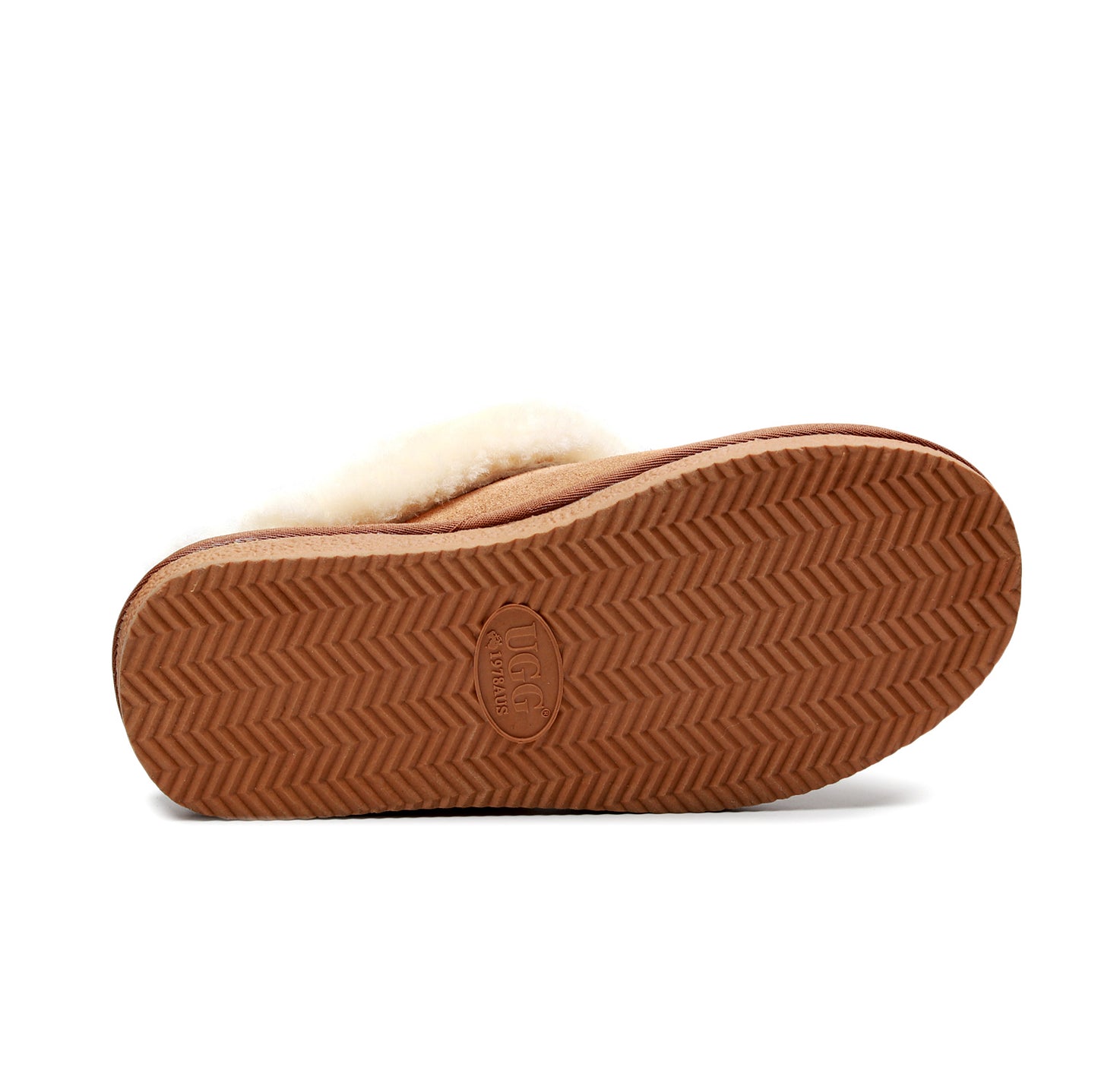 UGG 1978AUS Slippers – Premium Australian Sheepskin, Anti-Slip Fluffy Fur, Ultra-Warm Indoor/Outdoor Comfort