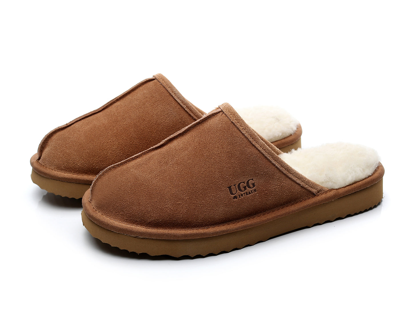 UGG 1978AUS Classic Men’s Slippers – Premium Australian Sheepskin, Anti-Slip & Ultra-Warm Winter Comfort