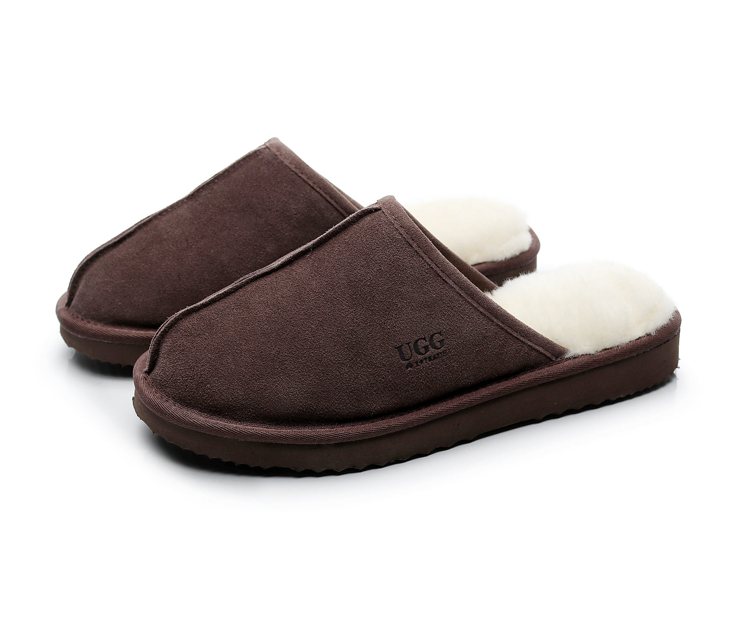 UGG 1978AUS Classic Men’s Slippers – Premium Australian Sheepskin, Anti-Slip & Ultra-Warm Winter Comfort