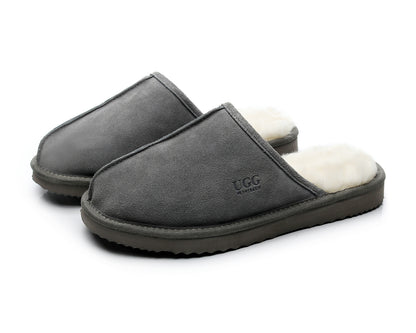 UGG 1978AUS Classic Men’s Slippers – Premium Australian Sheepskin, Anti-Slip & Ultra-Warm Winter Comfort