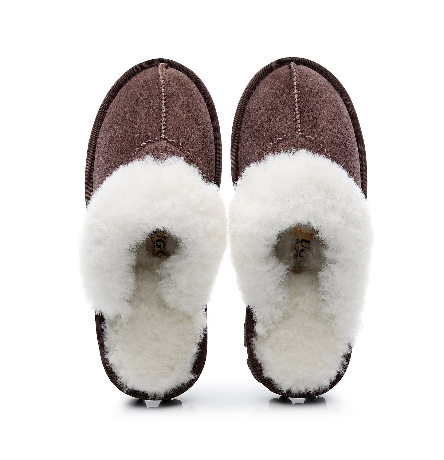 UGG 1978AUS Men’s & Women’s Sheepskin Slippers – Premium Australian Wool, Fluffy Fur & Special Anti-Slip Outsole