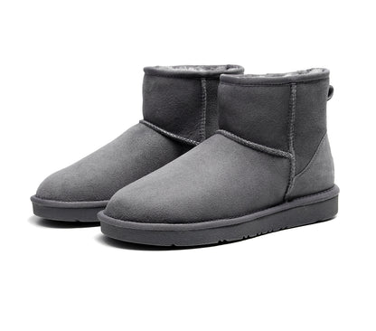UGG 1978AUS Classic Mini Ankle Boots – Australian Twinface Sheepskin, Water Resistant & Durable Anti-Slip Sole for Men & Women